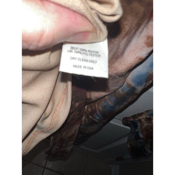 Voom joy han Tunic Womens M Tie Dye Off Shoulder Dress Cascading Angel Sleeve - Picture 4 of 7